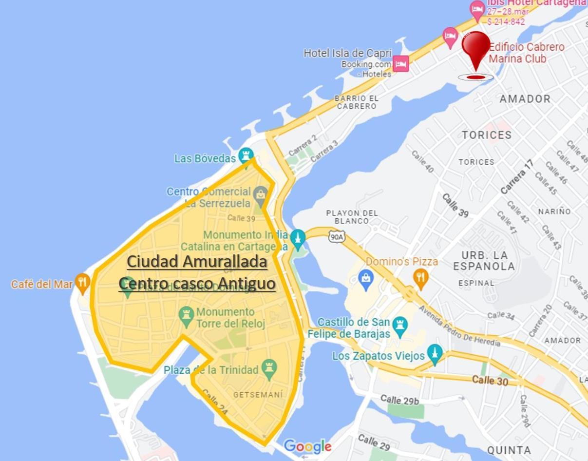 Apartamento Espectacular Apartamento Piso Alto Con Excelente Vista Al Mar Y A La Ciudad Amurallada Cartagena