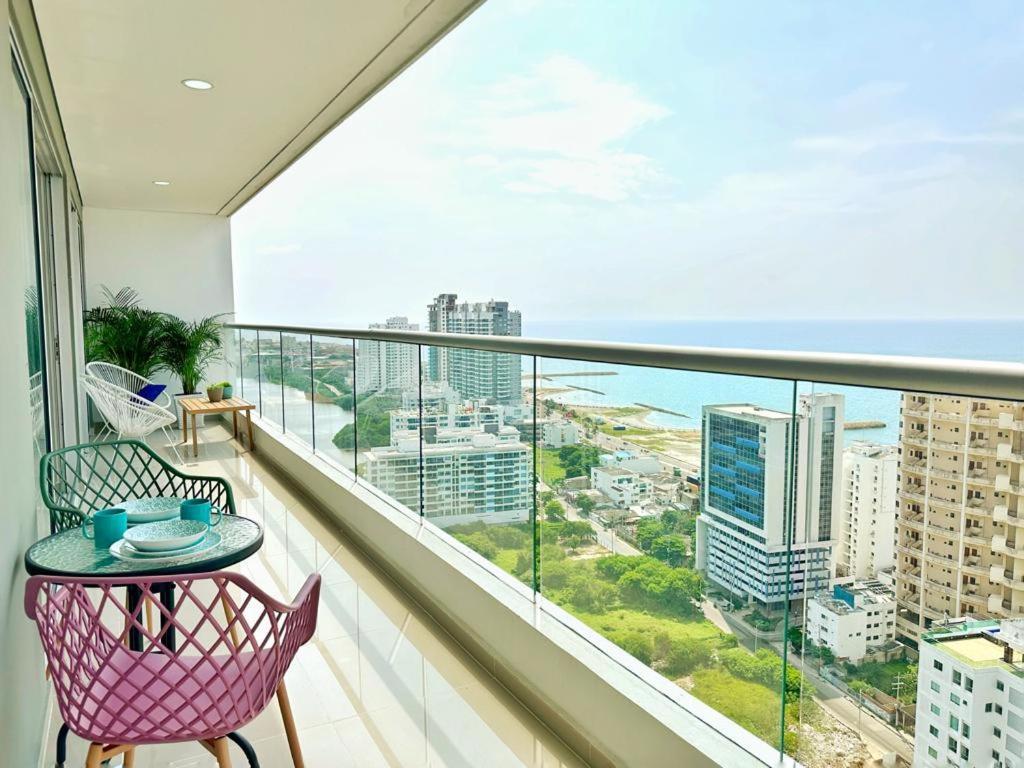 Apartamento Espectacular Apartamento Piso Alto Con Excelente Vista Al Mar Y A La Ciudad Amurallada Cartagena