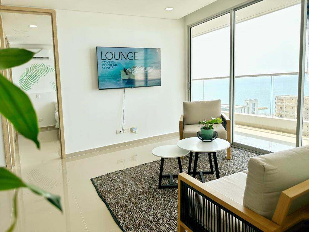 Espectacular Apartamento Piso Alto Con Excelente Vista Al Mar Y A La Ciudad Amurallada Apartamento