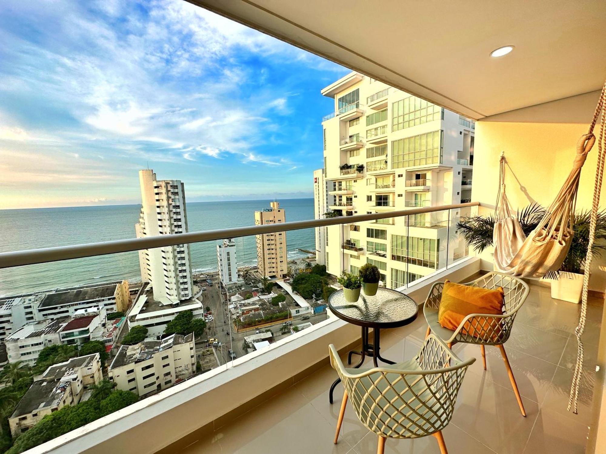 Espectacular Apartamento Piso Alto Con Excelente Vista Al Mar Y A La Ciudad Amurallada Apartamento Cartagena